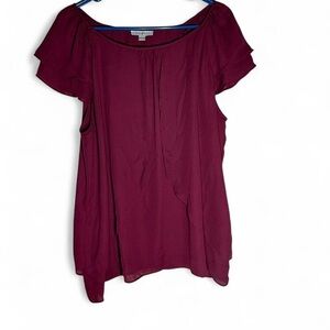 Roz & Ali Burgundy Blouse